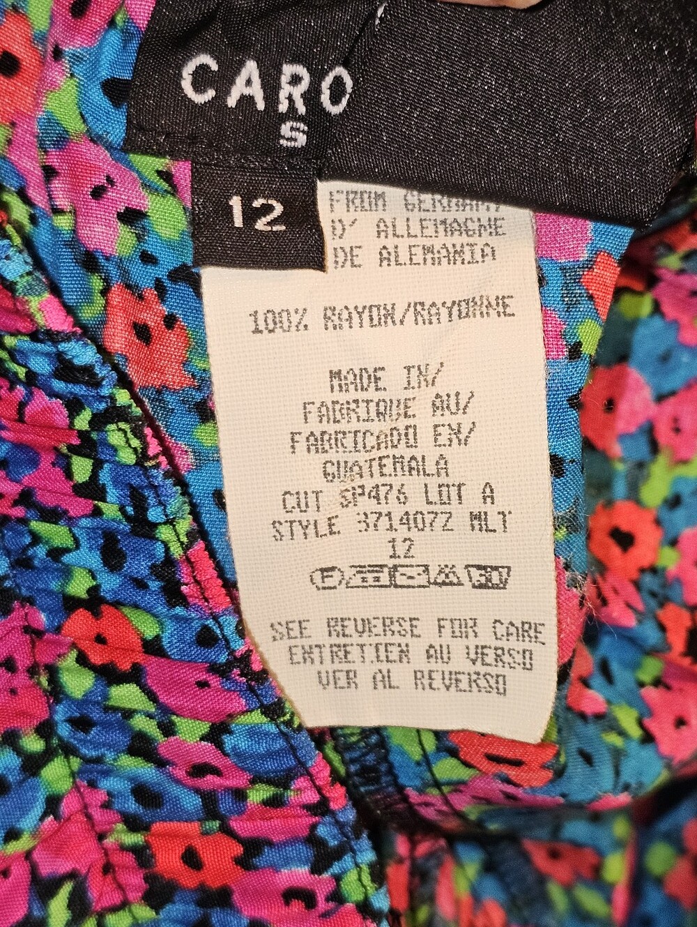 Carole Little Sport Floral Maxi Skirt Size 12 - Picture 11 of 12